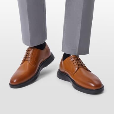 Bruno Marc Men's MaxFlex Polish Casual Dress Lace-Up Oxfords Business Formal Derby Sneakers Comfortable Fashion Shoes, Size 8, Brown, SBOX2402M - Image 6