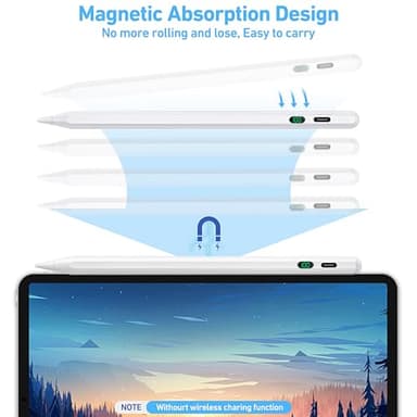 Stylus Pen for ipad, Active Pencil with Digital Display Indicator, Palm Rejection Tilt Sensor, Pen for Apple Compatible with 2018-2022 iPad Pro 11"/12.9", iPad 10/9/8/7/6, iPad mini 5/6,iPad Air3/4/5 - Image 4