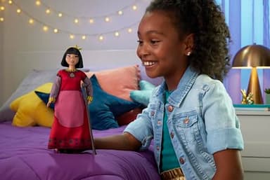 Mattel Disney Wish Toys, Dahlia of Rosas Posable Fashion Doll with Removable Clothes & Accessories, Inspired by the Movie - Image 2
