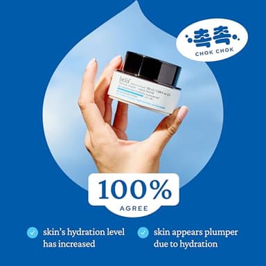 belif Aqua Bomb – Daily Niacinamide Hydrating Moisturizer, Lightweight Plumping Facial Cream with Hyaluronic Acid & Squalane, Cooling Effect, Anti-Aging Korean Skincare, 0.84 fl oz (25ml) - Image 6