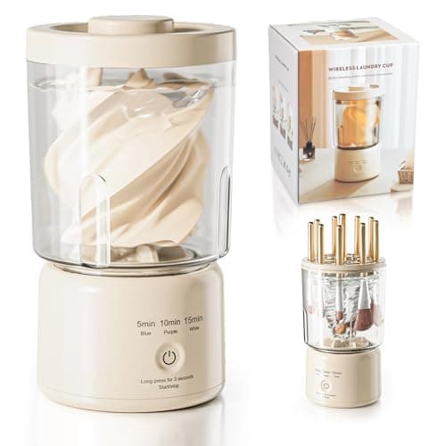 Portable Mini Washing Machine, 2025 NEW Underwear Washing Machine Small Clothes Washer Makeup Brush Cleaner Machine Underwear Washer for Home, Hotel, RV, Travel & Camping - Image 1