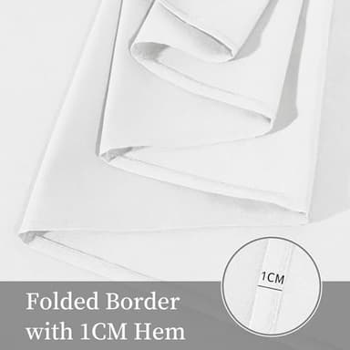 Easy-Going 6 Pack White Tablecloths 60x102 Inch for 6 Ft Rectangle Table, Washable Polyester Waterproof Stain Resistant Table Cloth, Decorative Table Cover for Kitchen, Dining Tables, Events - Image 3