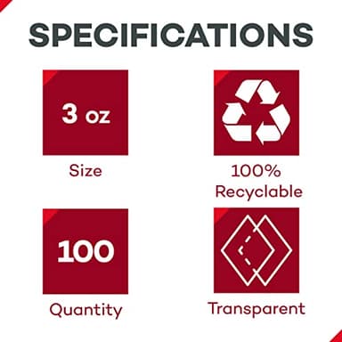 Dealmed 3 oz. Disposable Plastic Cups – 100% Recyclable Cups for Doctor's Offices, School Nurse's, Hospitals, at Home and More (Pack of 100) - Image 2