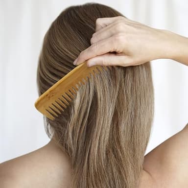MRD Hair Brush Set, Natural Bamboo Comb Paddle Detangling Hairbrush, Wide-tooth and tail comb No Bristle, suit for Women Men and Kids Thick/Thin/Curly/Dry Hair Gift kit - Image 9