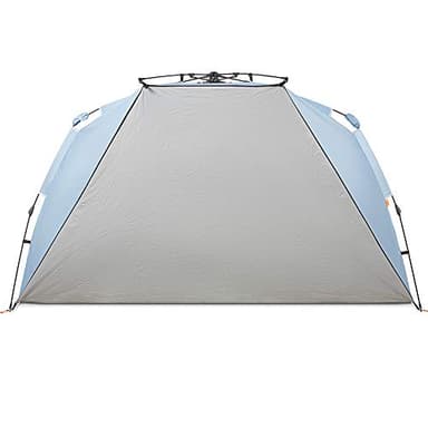 Easthills Outdoors Instant Shader Dark Shelter XL Beach Tent 99" Wide for 4-6 Person Sun Shelter UPF 50+ with Extended Zippered Porch Sky Blue - Image 3