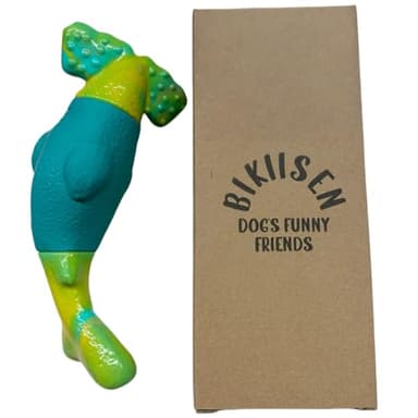 BIKIISEN Dog Toys for Aggressive Chewers, Interactive Dog Chew Toys for Large Dogs, Squeaky Chew Toys to Keep Them Busy, Tough Toys for Medium/Large Breed (Green) - Image 8