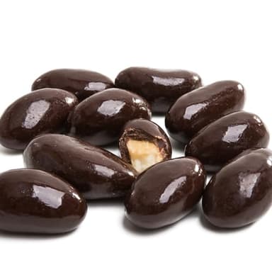 Yupik Sugar Free Dark Chocolate Almonds, 2.2 lb (35.2 oz), Kosher, Dark Chocolate Covered Roasted Almonds, Nuts Dipped in Chocolate, Source of Fiber, Crunchy & Smooth, Sugar-Free Snacks - Image 4