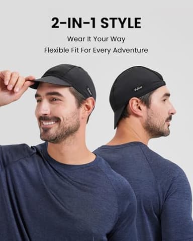 Zylioo Extra Large Cycling Cap,Big Size Biking Hat Under Helmet,Cycling Helmet Liner Breathable Sweat Uptake Gray - Image 3