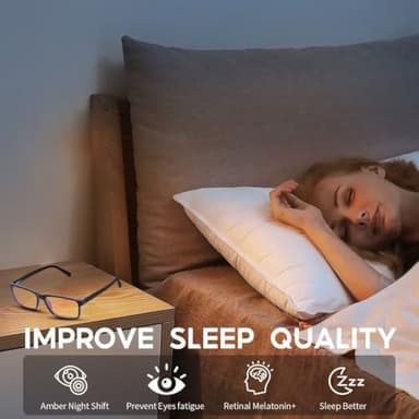 VMJFBJ Blue Light Blocking Glasses For Men/Women Anti-Fatigue Computer Monitor Gaming Improve Sleep Reduce Eye Strain Gamer Glasses - Image 5