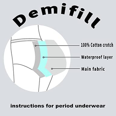 Demifill Teen Girls Period Panties Juniors First Period Starter Underwear Soft Briefs 16-18Years - Image 4