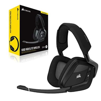 CORSAIR VOID RGB ELITE Wireless Gaming Headset – 7.1 Surround Sound – Omni-Directional Microphone – Microfiber Mesh Earpads – Up to 40ft Range – iCUE Compatible – PC, Mac, PS5, PS4 – Carbon - Image 8
