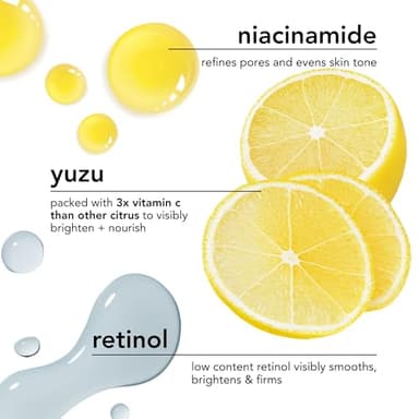 Saturday Skin Yuzu Vitamin C Sleep Mask Regenerist Retinol Ultra Rich Face Moisturizer Cream Smooth Skin and Reduce Wrinkles Ideal for All Skin Types - Image 4
