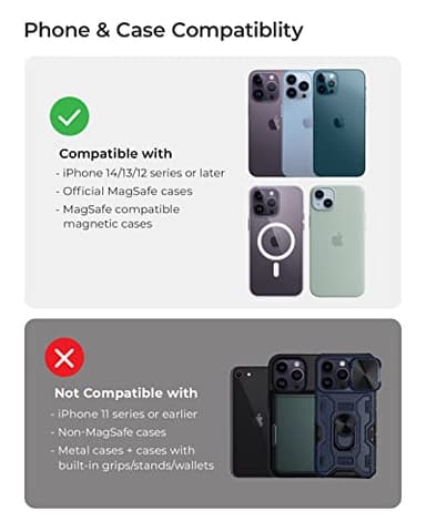 iOttie Velox Magnetic Wireless Charging Air Vent Car Phone Mount. Compatible with MagSafe iPhones including iPhone 12/13/14/15 Series (Car Charger Included) - Image 2