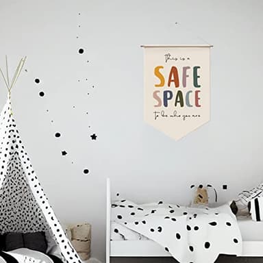 Safe Space Wall Hanging, Therapy Office Wall Decor, Counseling Banner, School Counselor Office Wall Decor, Classroom Decor, School Psychologist, Mental Health Banners - Image 4