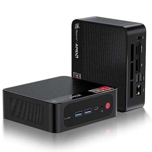 Beelink Mini PC, AMD Ryzen 7 6800U (8C/16T, up to 4.7GHz), 24GB LPDDR5 500GB PCIe4.0 SSD, SER5 MAX Mini Desktop Computer Support 4K@60Hz Triple Display/DP1.4/HDMI/Type-C/WiFi 6/BT5.2 for Office/Home - Image 1