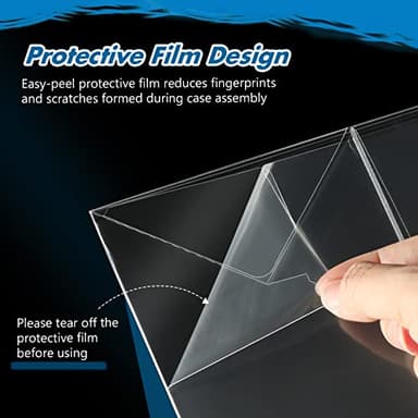 24 Pack Protectors Case Compatible with Funko- 4" Inch Pop Vinyl Figures, Crystal Clear Protectors, Heavy Duty Display Box w/ Protective Film & Locking Tab, Set of 24 - Image 5