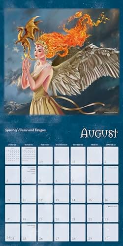 Dragon Witches 2025 Wall Calendar, 16-Month Fantasy Calendar — The Art of Nene Thomas, 12" x 12" - Image 5