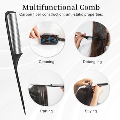 SHINLEA Paddle Brush for Blow Drying, Detangling Brush for Curling Straight Thick Thin Wet and Dry Hair, Soft Nylon Bristle, Hairbrush for Women Men Kids - Image 6