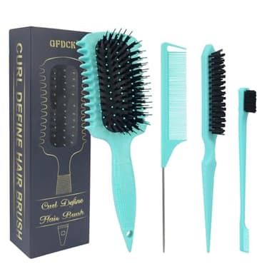 Curl Defining Brush, Curly Hair Brush Products for Effortlessly Detangling Shaping and Styling Women's Men's Curls on All Wet or Dry Hair Types, Reduces Frizz - Image 1