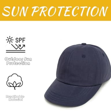 2 Packs Toddler Boys Girls Baseball Summer Hat Kids Baseball Cap Baby Sun Hat Cotton Lightpink&Purple 3-10T - Image 2