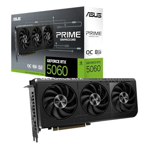 ASUS The SFF-Ready Prime GeForce RTX™ 5060 8GB GDDR7 OC Edition Graphics Card (PCIe® 5.0, 8GB GDDR7, HDMI®/DP 2.1, 2.5-Slot, Axial-tech Fans, Dual BIOS) - Image 1