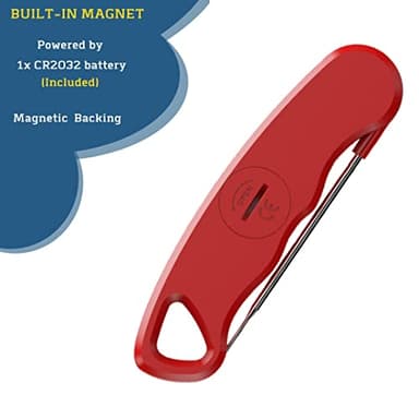 Neoikos Digital Meat Food Thermometer - 2~3S Instant Read Cooking Thermometer, Backlight, Built-in Magnet, Calibration, Foldable Probe for Kitchen Deep Fry BBQ Grill Roast Turkey - Image 7