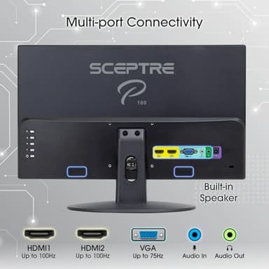 Sceptre New 22-inch Professional Monitor HDMI x2 Build-in Speakers 2025 - Image 5