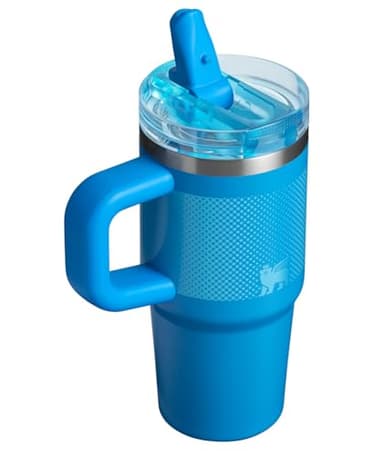Stanley Quencher ProTour Flip Straw Tumbler with Leakproof Lid 14 oz | Built-In Straw and Handle | Cup Holder Compatible for Travel | Insulated Stainless Steel Cup | BPA-Free | Azure Fade - Image 3