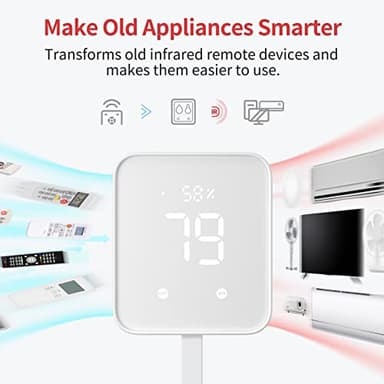 SwitchBot Blind Tilt Automatic Blind Opener 3-Pack & Hub 2- Smart Motorized Blinds with Bluetooth/IR Remote Control, WiFi Thermometer Hygrometer, Light Sensor, Work with Alexa, Google Home, HomeKit - Image 6