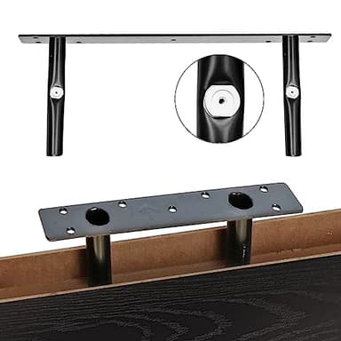 QEEIG Bathroom Shelves Over Toilet - Wall Mounted Floating Shelves Toilet Paper Storage Small Farmhouse Decor Shelf 16 inch Set of 3, Black (019-B3) - Image 8