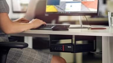 Lenovo ThinkCentre M710Q Tiny PC Desktop Computer with 21.5" FHD Monitor, Core i3-6100T 3.2GHz, 16GB RAM, 256GB SSD, Speaker, Keyboard and Mouse, USB WiFi, Windows 10 Pro(Renewed) - Image 6