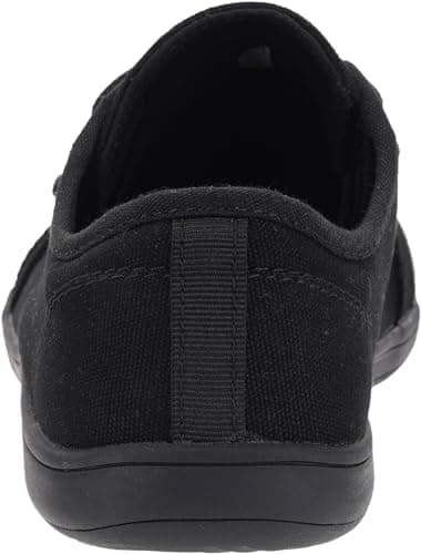 WHITIN Women's Canvas Minimalist Barefoot Shoes Low Top Wide Width Toe Box Zero Drop Sneaker Lace Up Size 9 Road Running Flat Lightweight Gym Fashion Nurse Tennis Walking Shoes Black 40 - Image 4