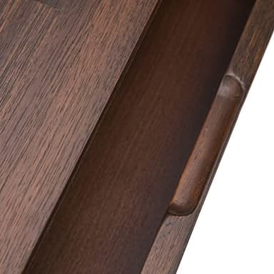 SIMPLIHOME Lowry Buffet - 60 inch Wide Solid Acacia Wood 3-Door Sideboard Buffet in Distressed Charcoal Brown, Modern Industrial Cabinet for Dining Room with Metal Base and Adjustable Shelves - Image 7