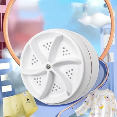 Mini Dishwasher & Washing Machine, Portable USB cleaner sink washing machine, Travel Washing Machine & Sink Dishwasher, Turbo Washer For Camping, Travelling, RV, Apartment, Business Trip (White) - Image 3