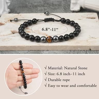 Sereney Happy 18th Birthday Gifts for Boys as 18th Birthday Decorations for Boys,Triple Protection Bracelet as Cool Gifts for 18 Year Old Boy Birthday Gifts for Him Men Son Male Grandson Friend Nephew - Image 6