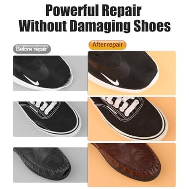 PHIXBEAR Professional Grade Shoe Glue Repair Adhesive, Heavy Duty Shoe Goo: Low Odor, No White, No Hard, 1.05 fl oz - Image 6