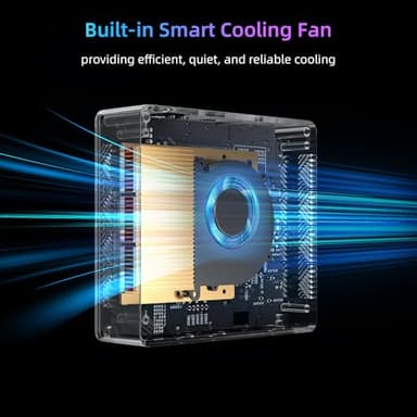 Bmax B3Pro Mini PC 256GB SSD 8GB RAM, Intel 11th Gen N5095 Processor (up to 2.9GHz) 4C/4T Micro Desktop Computer with Dual HDMI 4K, WiFi 5, Bluetooth 5.0 - Image 5