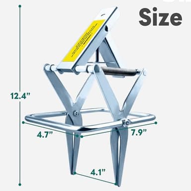 2 Pack Mole Traps,Galvanized Steel Scissor Trap,Reusable Mole Trap Killer,Easy Set Mole Eliminator Trap for Lawns - Image 4