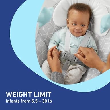 Graco Simple Sway Baby Swing, Side‑to‑Side Sway, Infant Swing with 6 Speeds, Vibration, Abbington - Image 5
