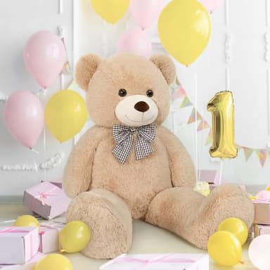 Toys Studio Giant Teddy Bear Plush Stuffed Animals for Girlfriend or Kids 47 Inch, (Light Brown) - Image 5
