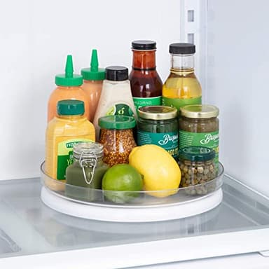 YouCopia FridgeView Fridge Turntable, Lazy Susan Organizer for Refrigerator Storage, 11” , White - Image 2
