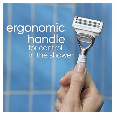 Gillette Venus for Pubic Hair and Skin, 1 Razor Handle + 2 Blade Refills, 2-in-1 Cleanser + Shave Gel and Daily Soothing Serum - Image 3