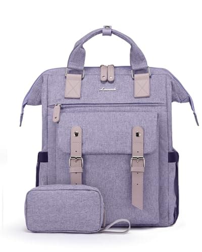 LOVEVOOK Laptop Backpack for Women, 15.6 Inch Teacher Nurse Bag Work Travel Computer Backpacks Purse, College Bookbag for School, Water Resistant Daypack, 15.6 inch - Image 1