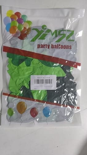 YMSZ Green Balloons, 67pcs 12 Inch Metallic Green Dark Green Lime Green Latex Balloons for St. Patrick's Day, Baby Shower, Jungle Safari Birthday Party Decorations - Image 8