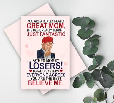 BETHEGIFT Funny Card for Mom from Daughter, Son, Kids on Mothers Day - Heartfelt Message to Mother, Perfect for Birthday, Mother's Day, Humorous Mom Greeting Cards, Premium Quality - Image 2