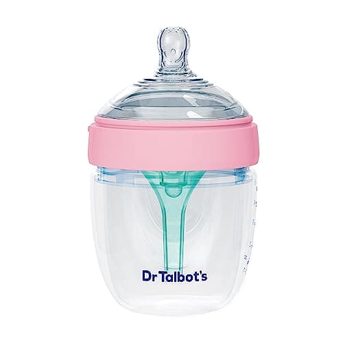 Dr. Talbot's Silicone Anti-Colic Bottle - Self-Sterilizing Baby Bottle for Newborns - 5 oz - Pink - Image 1