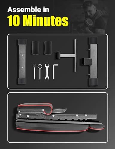 Yoleo Adjustable Weight Bench, 660LB Foldable Workout Bench with Extended Head/Neck Protection/Spine Support for Bench Press, Fast Folding Incline Decline Flat Bench - Image 9