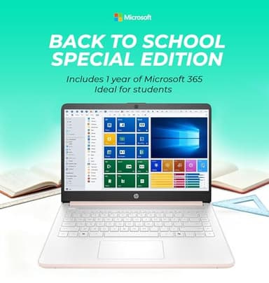 HP Ultrabook Laptop with Office 365 & Copilot AI • Intel 4-Core CPU • 1.1TB Storage (1TB OneDrive and 128GB SSD) • 8GB RAM • Windows 11 w/o Mouse - Image 2