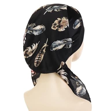 Fxhixiy Pre Tied Chemo Head Scarf for Women Cancer Slip On Bandana headwrap Turban headwear Hair Cover - Image 7