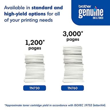 Brother Genuine Standard Yield Toner Cartridge, TN730, Replacement Black Toner, Page Yield Up To 1,200 Pages, Amazon Dash Replenishment Cartridge,1 Pack - Image 7